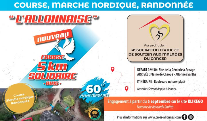 L'ALLONNAISE - Epreuve 5 km solidaire allonaise